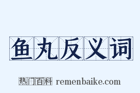 鱼丸反义词是什么意思的图片